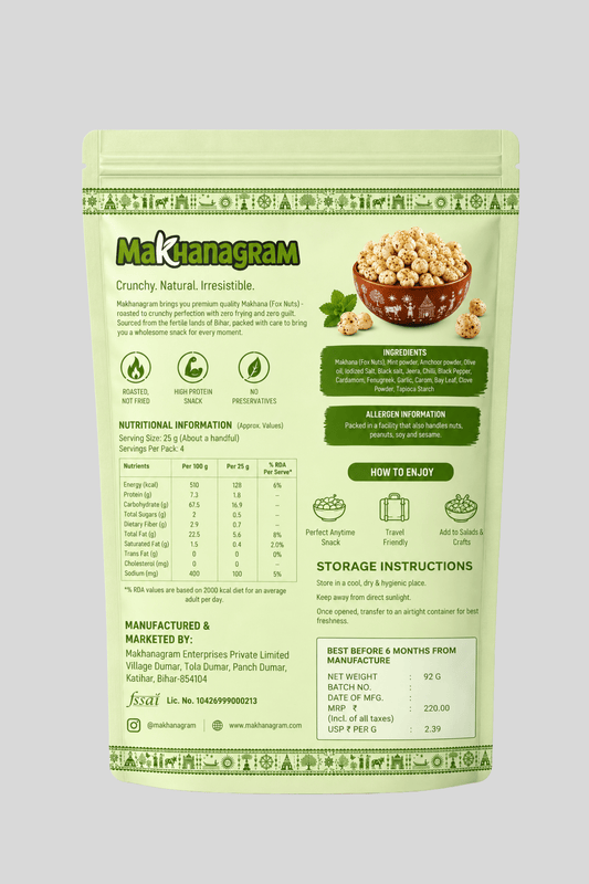 Mint Makhana - makhanagram.in
