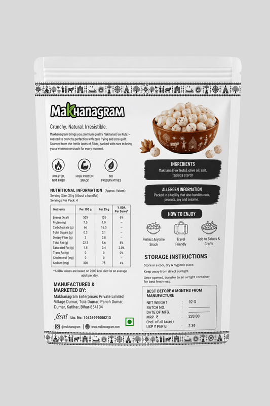 Plain Makhana - makhanagram.in