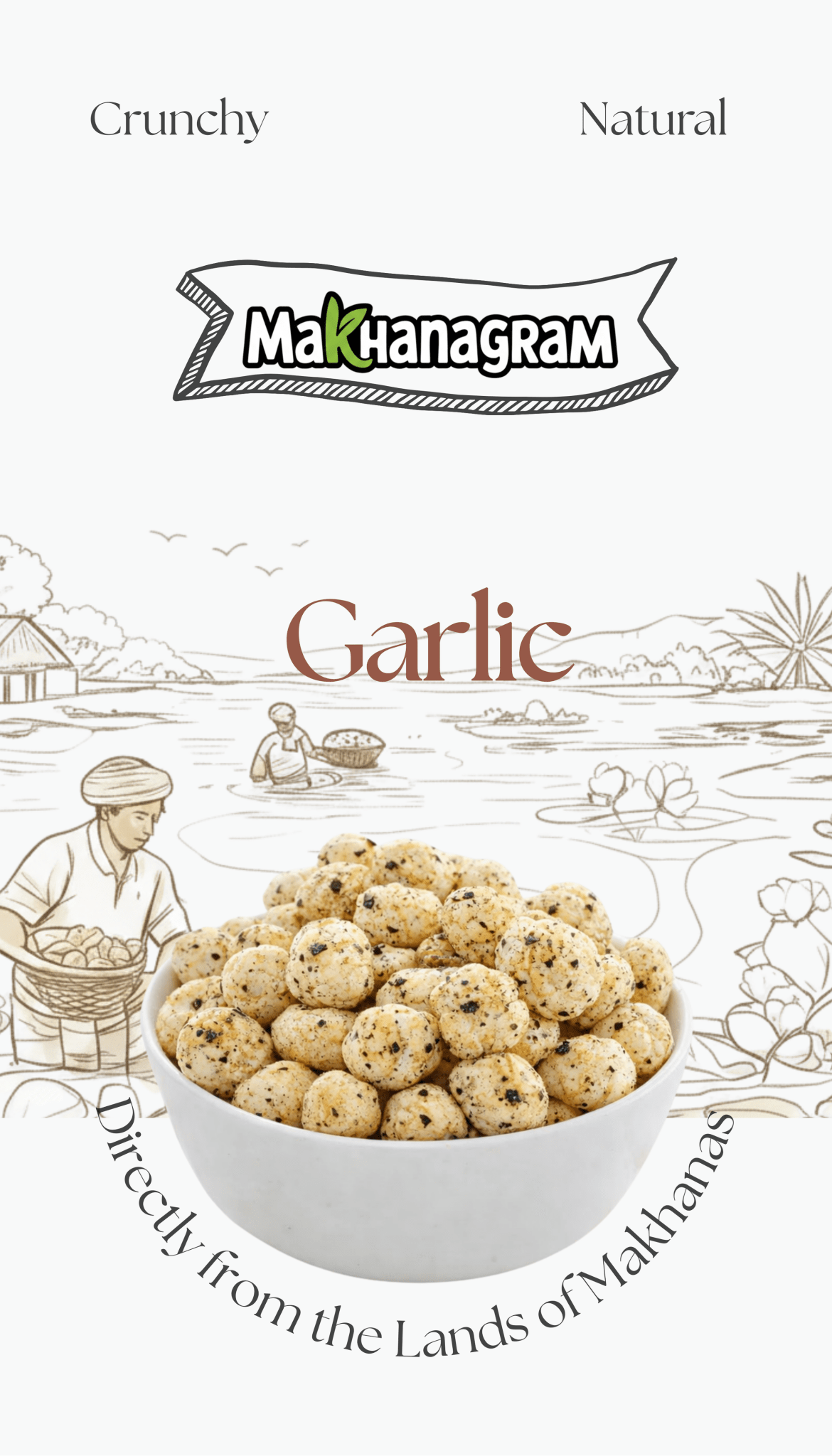 Garlic Makhana - makhanagram.in